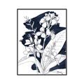 Picture of Blue & White Flower I  _GroupedProduct_Rectangle_Portrait_Canvas_Framed_
