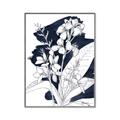 Picture of Blue & White Flower I  _GroupedProduct_Rectangle_Portrait_Canvas_Framed_