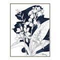 Picture of Blue & White Flower I  _GroupedProduct_Rectangle_Portrait_Canvas_Framed_