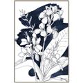 Picture of Blue & White Flower I  _GroupedProduct_Rectangle_Portrait_Canvas_Framed_
