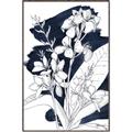 Picture of Blue & White Flower I  _GroupedProduct_Rectangle_Portrait_Canvas_Framed_