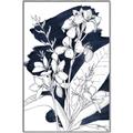 Picture of Blue & White Flower I  _GroupedProduct_Rectangle_Portrait_Canvas_Framed_