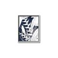 Picture of Blue & white flower II _GroupedProduct_Rectangle_Portrait_Canvas_Framed_