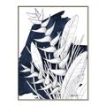 Picture of Blue & white flower II _GroupedProduct_Rectangle_Portrait_Canvas_Framed_