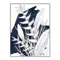 Picture of Blue & white flower II _GroupedProduct_Rectangle_Portrait_Canvas_Framed_
