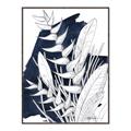 Picture of Blue & white flower II _GroupedProduct_Rectangle_Portrait_Canvas_Framed_
