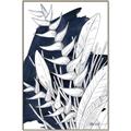 Picture of Blue & white flower II _GroupedProduct_Rectangle_Portrait_Canvas_Framed_
