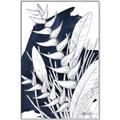 Picture of Blue & white flower II _GroupedProduct_Rectangle_Portrait_Canvas_Framed_