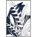 Picture of Blue & white flower II _GroupedProduct_Rectangle_Portrait_Canvas_Framed_