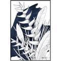 Picture of Blue & white flower II _GroupedProduct_Rectangle_Portrait_Canvas_Framed_