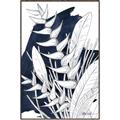 Picture of Blue & white flower II _GroupedProduct_Rectangle_Portrait_Canvas_Framed_