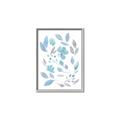 Picture of Blue Leaves IV _GroupedProduct_Rectangle_Portrait_Canvas_Framed_