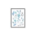 Picture of Blue Leaves IV _GroupedProduct_Rectangle_Portrait_Canvas_Framed_