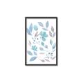 Picture of Blue Leaves IV _GroupedProduct_Rectangle_Portrait_Canvas_Framed_