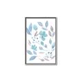 Picture of Blue Leaves IV _GroupedProduct_Rectangle_Portrait_Canvas_Framed_