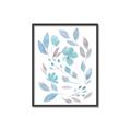 Picture of Blue Leaves IV _GroupedProduct_Rectangle_Portrait_Canvas_Framed_