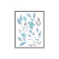 Picture of Blue Leaves IV _GroupedProduct_Rectangle_Portrait_Canvas_Framed_