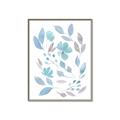 Picture of Blue Leaves IV _GroupedProduct_Rectangle_Portrait_Canvas_Framed_