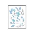 Picture of Blue Leaves IV _GroupedProduct_Rectangle_Portrait_Canvas_Framed_
