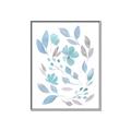 Picture of Blue Leaves IV _GroupedProduct_Rectangle_Portrait_Canvas_Framed_