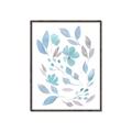 Picture of Blue Leaves IV _GroupedProduct_Rectangle_Portrait_Canvas_Framed_