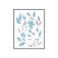 Picture of Blue Leaves IV _GroupedProduct_Rectangle_Portrait_Canvas_Framed_