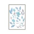 Picture of Blue Leaves IV _GroupedProduct_Rectangle_Portrait_Canvas_Framed_