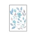 Picture of Blue Leaves IV _GroupedProduct_Rectangle_Portrait_Canvas_Framed_