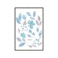 Picture of Blue Leaves IV _GroupedProduct_Rectangle_Portrait_Canvas_Framed_