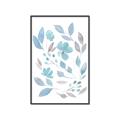 Picture of Blue Leaves IV _GroupedProduct_Rectangle_Portrait_Canvas_Framed_