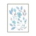 Picture of Blue Leaves IV _GroupedProduct_Rectangle_Portrait_Canvas_Framed_