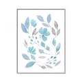 Picture of Blue Leaves IV _GroupedProduct_Rectangle_Portrait_Canvas_Framed_