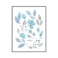 Picture of Blue Leaves IV _GroupedProduct_Rectangle_Portrait_Canvas_Framed_