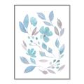 Picture of Blue Leaves IV _GroupedProduct_Rectangle_Portrait_Canvas_Framed_
