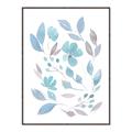 Picture of Blue Leaves IV _GroupedProduct_Rectangle_Portrait_Canvas_Framed_