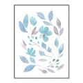 Picture of Blue Leaves IV _GroupedProduct_Rectangle_Portrait_Canvas_Framed_