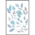 Picture of Blue Leaves IV _GroupedProduct_Rectangle_Portrait_Canvas_Framed_