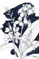 Picture of Blue & White Flower I  _GroupedProduct_Rectangle_Portrait_Unframed_Print_Only_