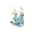 Picture of Teal Shoe Garden  _GroupedProduct_Rectangle_Portrait_Unframed_Print_Only_