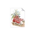 Picture of Red Shoe Garden  _GroupedProduct_Rectangle_Portrait_Unframed_Print_Only_