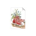 Picture of Red Shoe Garden  _GroupedProduct_Rectangle_Portrait_Unframed_Print_Only_