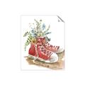 Picture of Red Shoe Garden  _GroupedProduct_Rectangle_Portrait_Unframed_Print_Only_