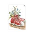 Picture of Red Shoe Garden  _GroupedProduct_Rectangle_Portrait_Unframed_Print_Only_