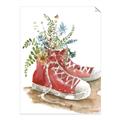 Picture of Red Shoe Garden  _GroupedProduct_Rectangle_Portrait_Unframed_Print_Only_