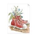 Picture of Red Shoe Garden  _GroupedProduct_Rectangle_Portrait_Unframed_Print_Only_