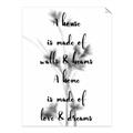 Picture of Love and Dreams Home _GroupedProduct_Rectangle_Portrait_Unframed_Print_Only_