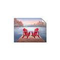 Picture of Red Muskoka Chairs _GroupedProduct_Rectangle_Landscape_Unframed_Print_Only_