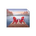 Picture of Red Muskoka Chairs _GroupedProduct_Rectangle_Landscape_Unframed_Print_Only_