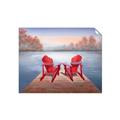 Picture of Red Muskoka Chairs _GroupedProduct_Rectangle_Landscape_Unframed_Print_Only_