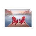 Picture of Red Muskoka Chairs _GroupedProduct_Rectangle_Landscape_Unframed_Print_Only_
